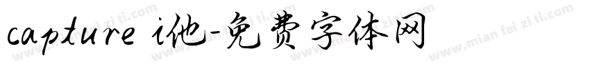 capture i他字体转换